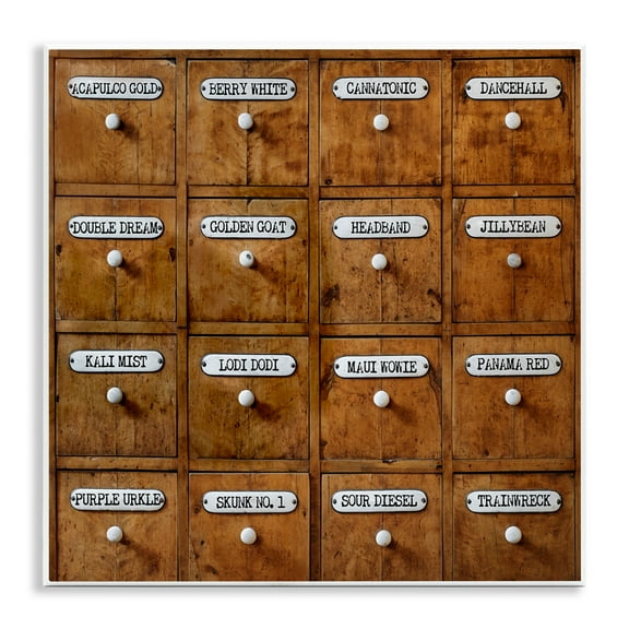 Stupell Industries Full Of Choices Cannabis Novelty & Humor Painting Unframed Art Print Wall Art, 12 x 12