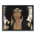 thumbnail image 1 of Stupell Industries Modern Full Of Confidence Beautiful Woman Black Floating Frame Canvas Art, 21 x 17, by Franklyn Gregory, 1 of 8
