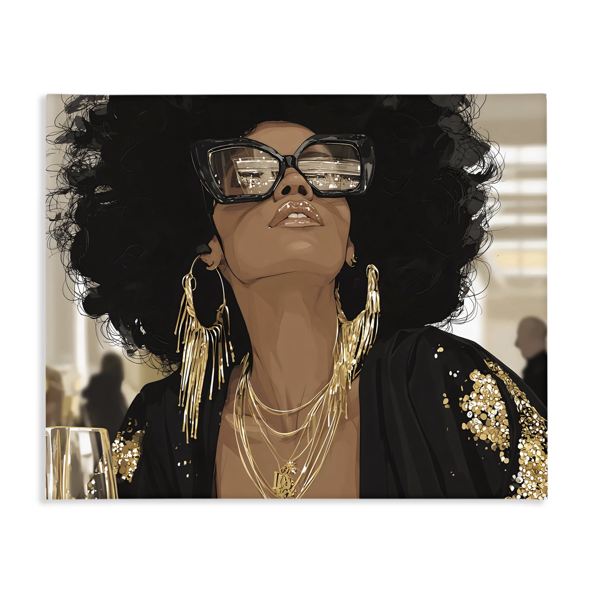 Stupell Industries Full Of Confidence Beautiful Woman Canvas Wall Art, design by Franklyn Gregory