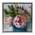 thumbnail image 1 of Stupell Industries Full Ranunculus Bouquet Botanical & Floral Painting Gray Floater Framed Art Print Wall Art, 18 x 18, 1 of 10