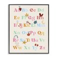 thumbnail image 1 of Stupell Industries Fun Alphabet Chart Novelty Painting Black Framed Art Print Wall Art, 24 x 30, 1 of 10