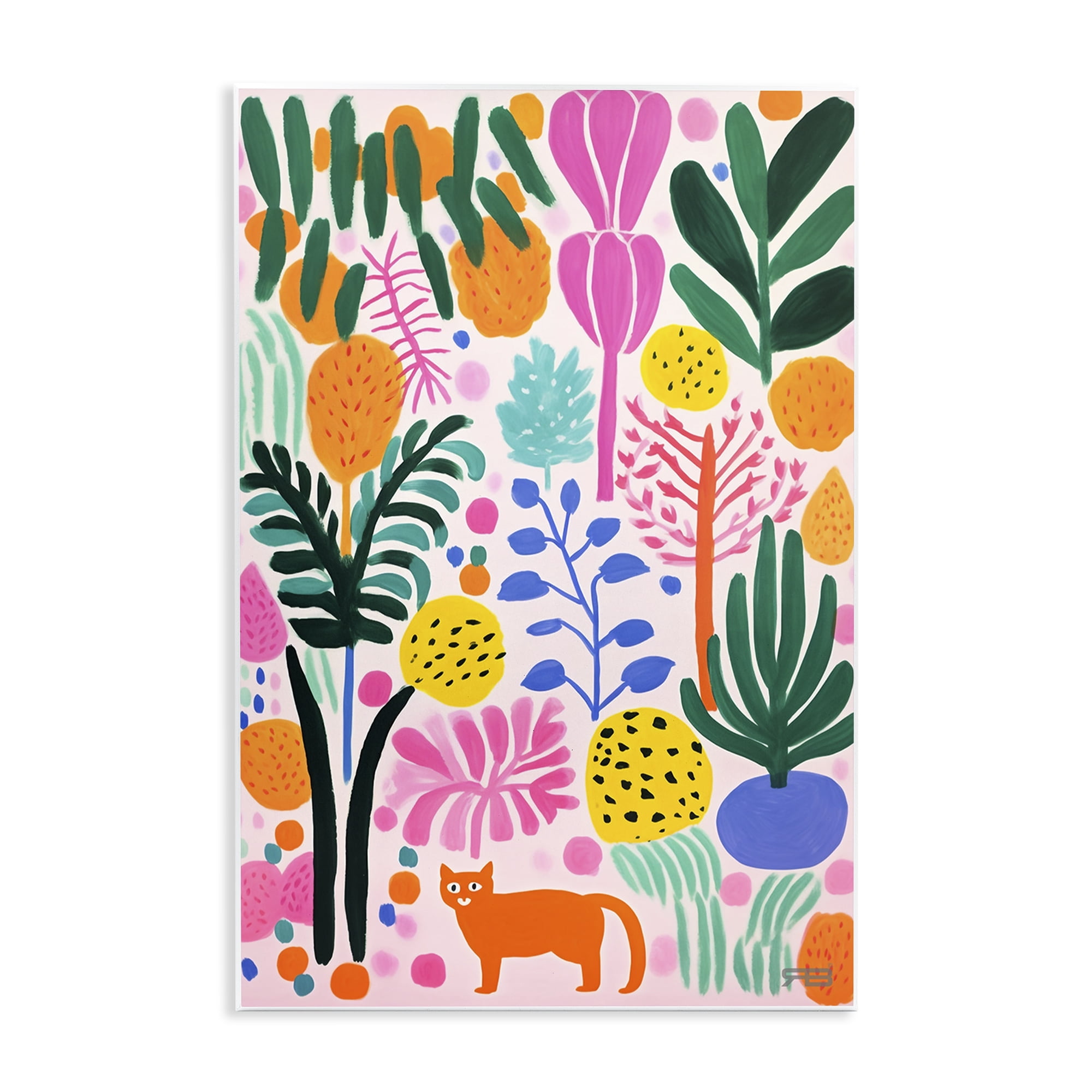 Stupell Industries Fun Botanical Tropics Botanical & Floral Painting Unframed Art Print Wall Art, 13 x 19