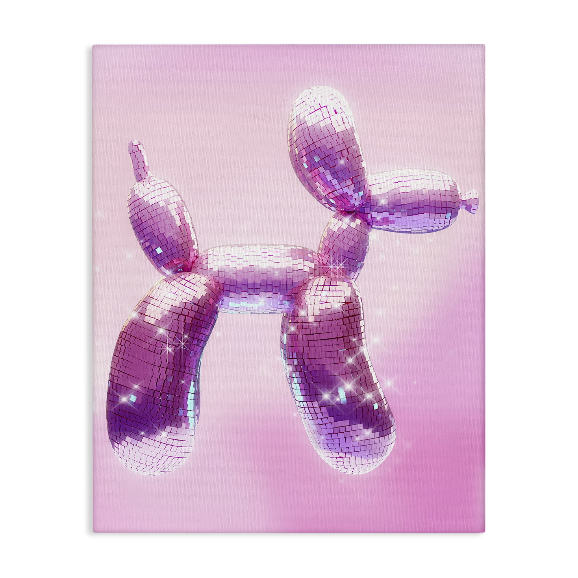 Stupell Industries Fun Disco Balloon Animal Abstract Painting Wrapped Canvas Art Print Wall Art, 24 x 30