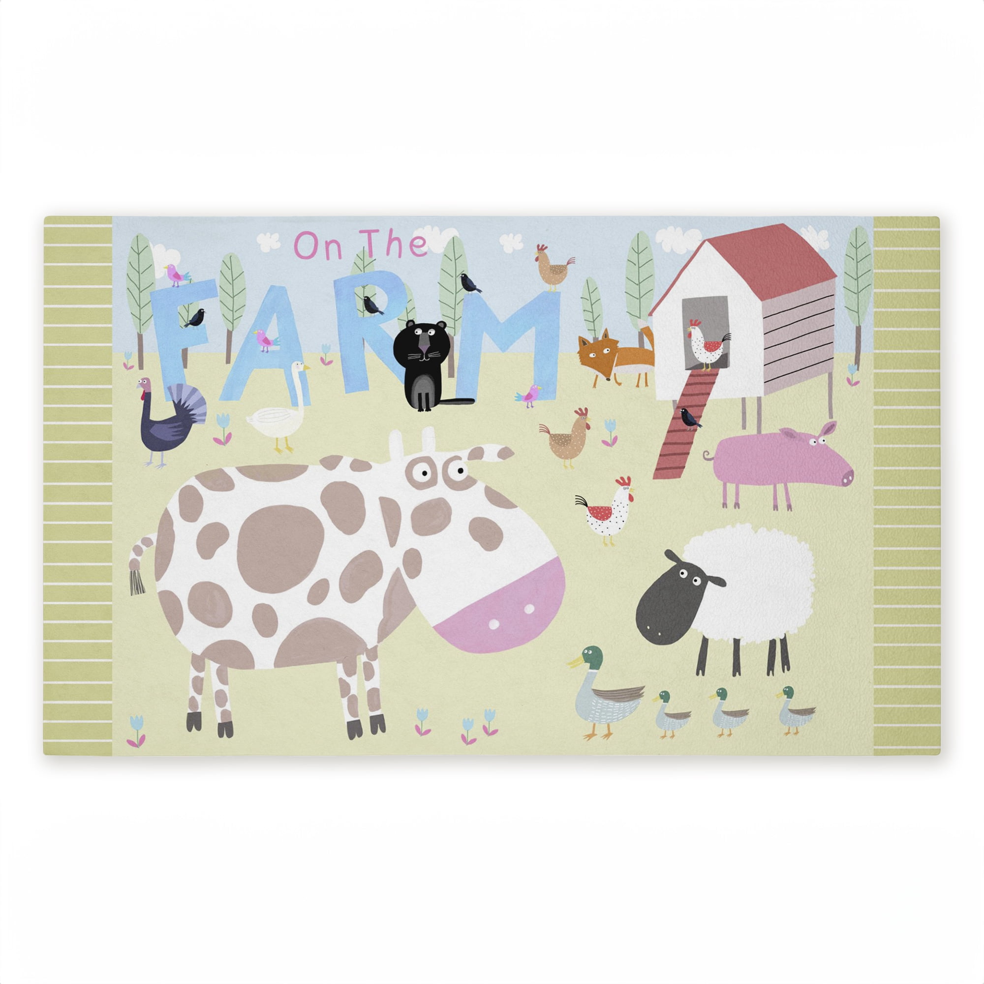 Stupell Industries Fun Farm Animals Printed Outdoor Door Floor Mat, design by Carla Daly
