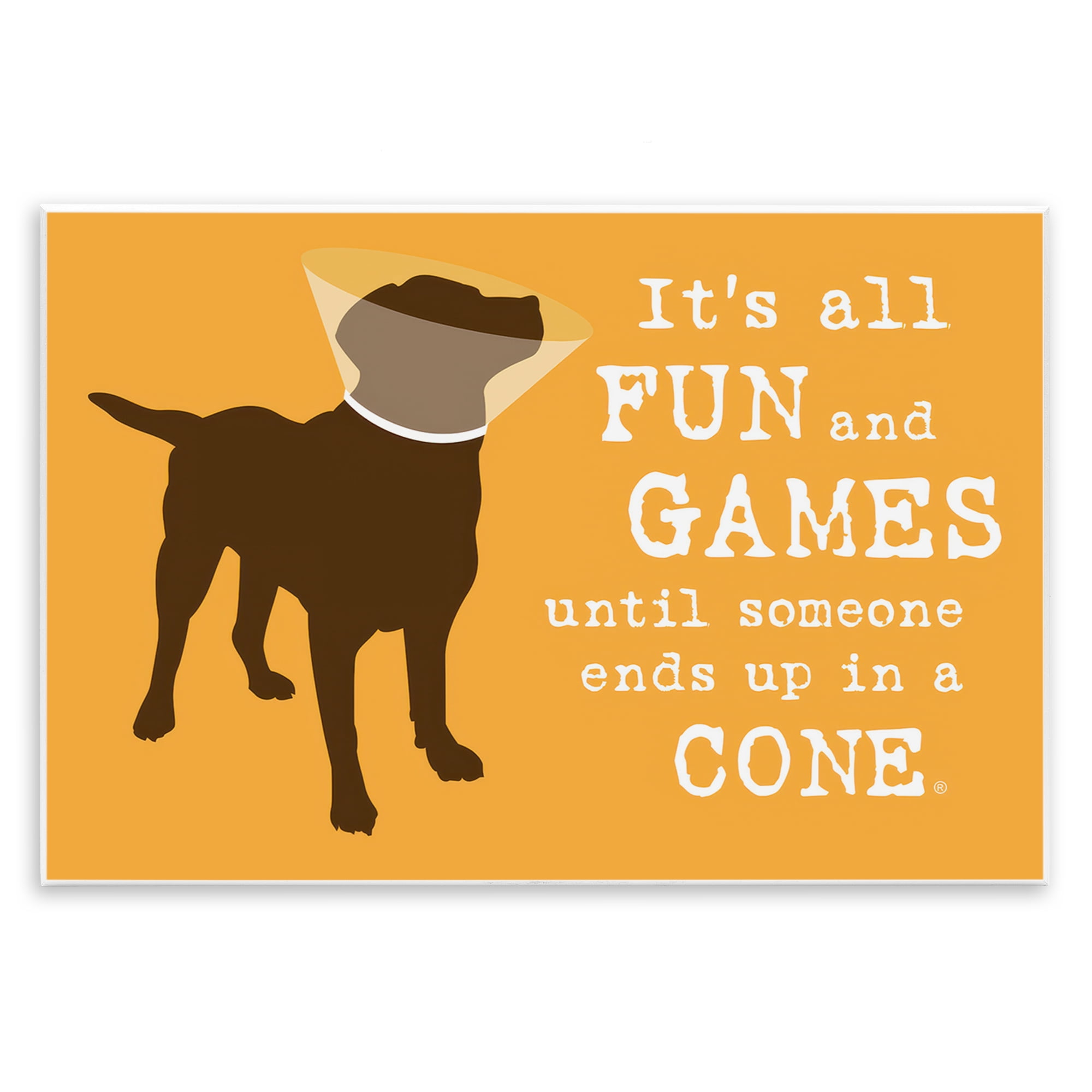 Stupell Industries Fun & Games Cone Animals Painting Unframed Art Print Wall Art, 15 x 10