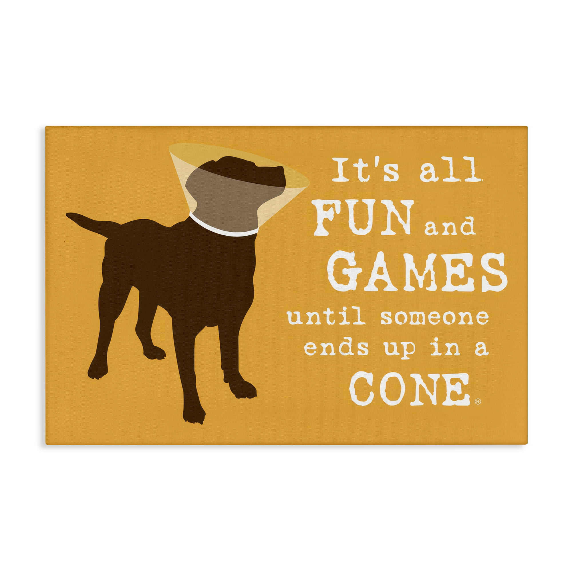 Stupell Industries Fun & Games Cone Animals Painting Wrapped Canvas Art Print Wall Art, 24 x 16