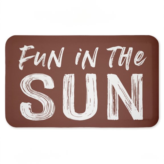 Stupell Industries Fun In The Sun Sentiment Printed Anti-Fatigue Floor Mat, design by Lettered and Lined, 30"x18"