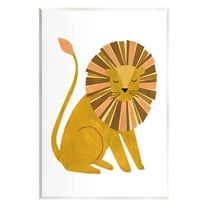 Stupell Industries Fun Lion Mane Wildlife Graphic Art Unframed Art Print Wall Art, Design by Emily Kopcik