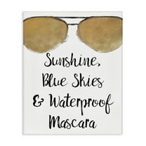 Stupell Industries Fun Mascara Phrase Beauty & Fashion Painting Gallery Wrapped Canvas Art Print Wall Art, 16 x 20