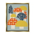 thumbnail image 1 of Stupell Industries Fun Patterned Mushrooms Botanical & Floral Painting Gold Floater Framed Canvas Art Print Wall Art, 25 x 31, 1 of 10