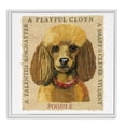thumbnail image 1 of Stupell Industries Traditional Fun Poodle Pet Phrases White Framed Giclee Art, 17 x 17, by Nancy Overton, 1 of 8