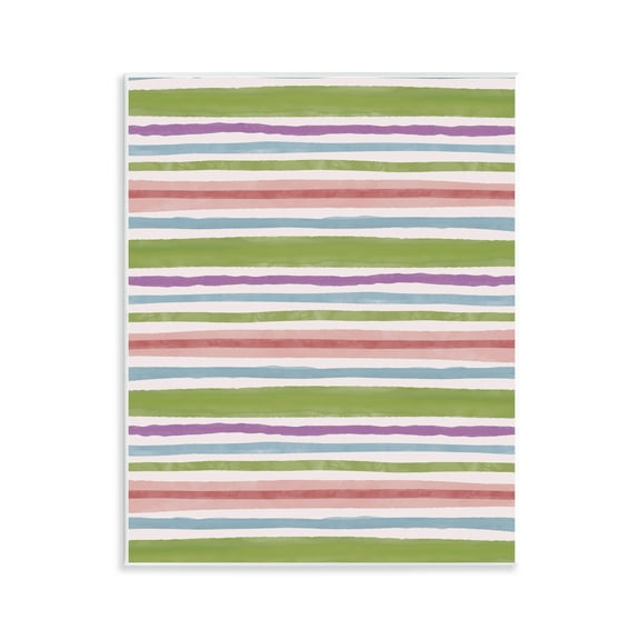 Stupell Industries Fun Stripes Pattern Abstract Painting Unframed Art Print Wall Art, 11 x 14
