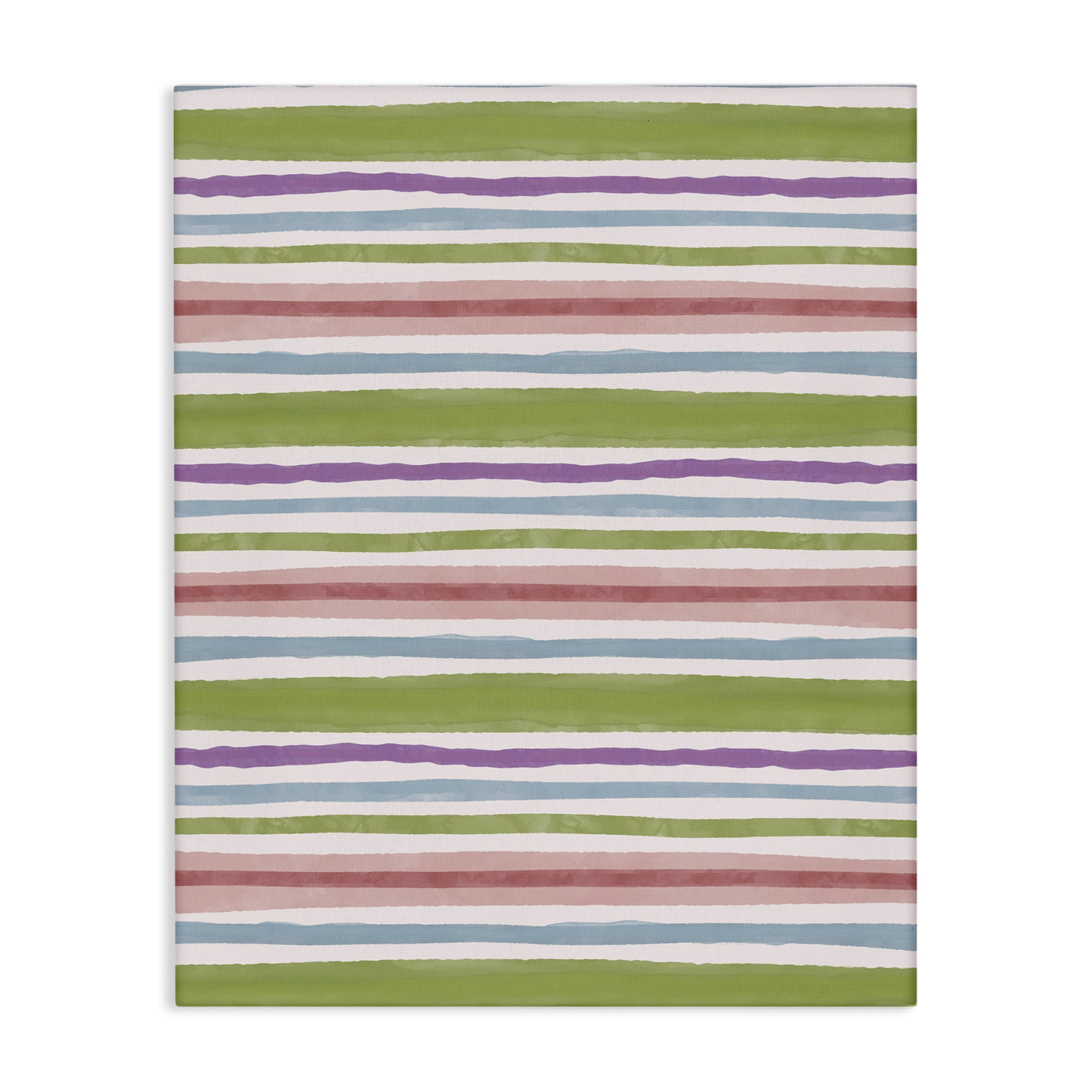 Stupell Industries Fun Stripes Pattern Abstract Painting Wrapped Canvas Art Print Wall Art, 36 x 48