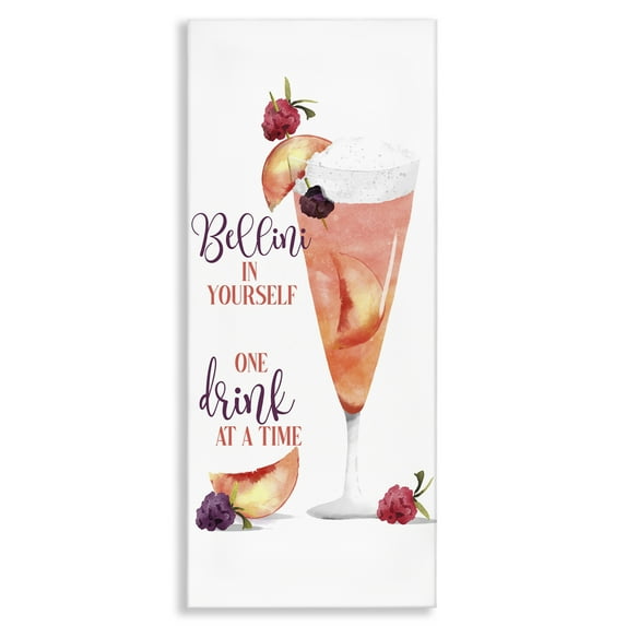 Stupell Industries Fun Summer Drink Pun Food & Beverage Painting Wrapped Canvas Art Print Wall Art, 10 x 24