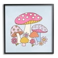 thumbnail image 1 of Stupell Industries Fun Whimsical Mushrooms Botanical & Floral Painting Black Framed Art Print Wall Art, 12 x 12, 1 of 9