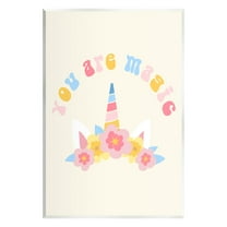 Stupell Industries Fun You Are Magic Phrase Fairy Tales & Fantasy Painting Unframed Art Print Wall Art, 10 x 15