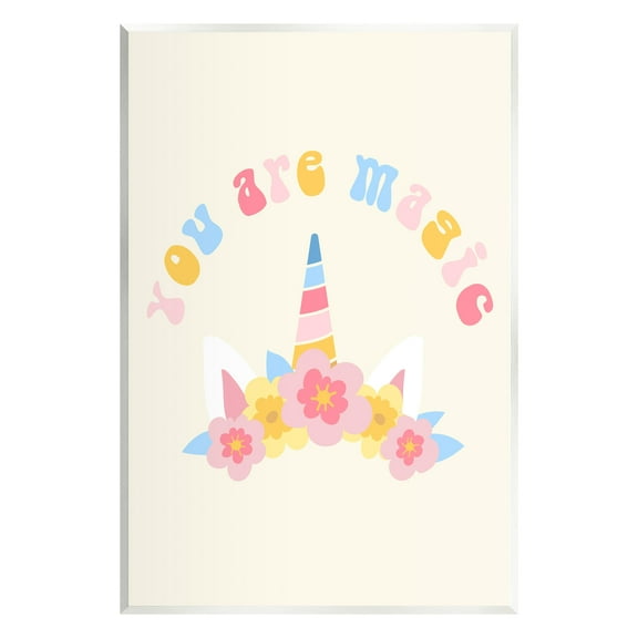 Stupell Industries Fun You Are Magic Phrase Fairy Tales & Fantasy Painting Unframed Art Print Wall Art, 10 x 15