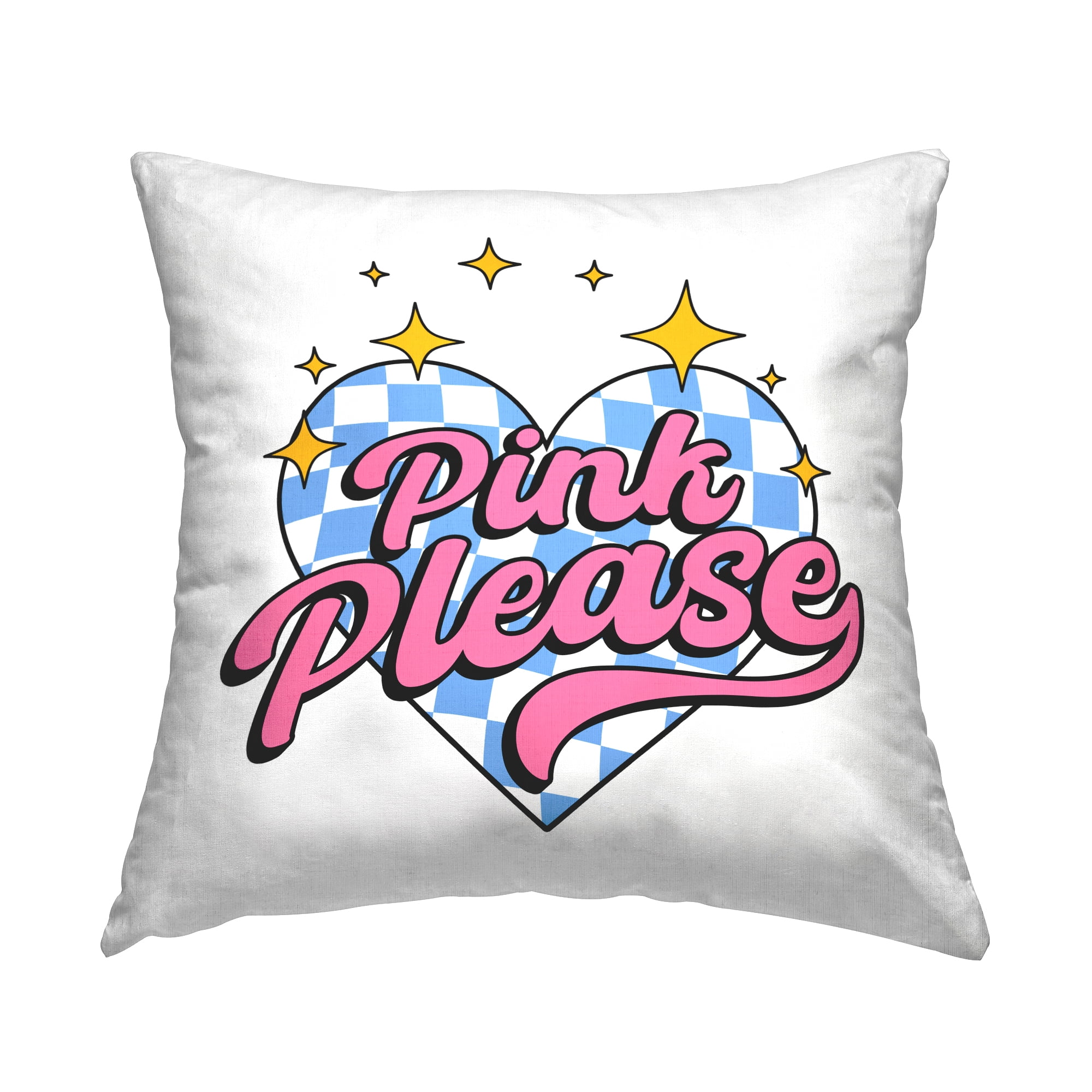 Stupell Industries Funky Pink Please Decorative Printed Throw Pillow Design by Ahmed Sameh Hussein.