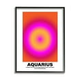 thumbnail image 1 of Stupell Industries Funny Aquarius Astrology Abstract Painting Black Framed Art Print Wall Art, 16 x 20, 1 of 2