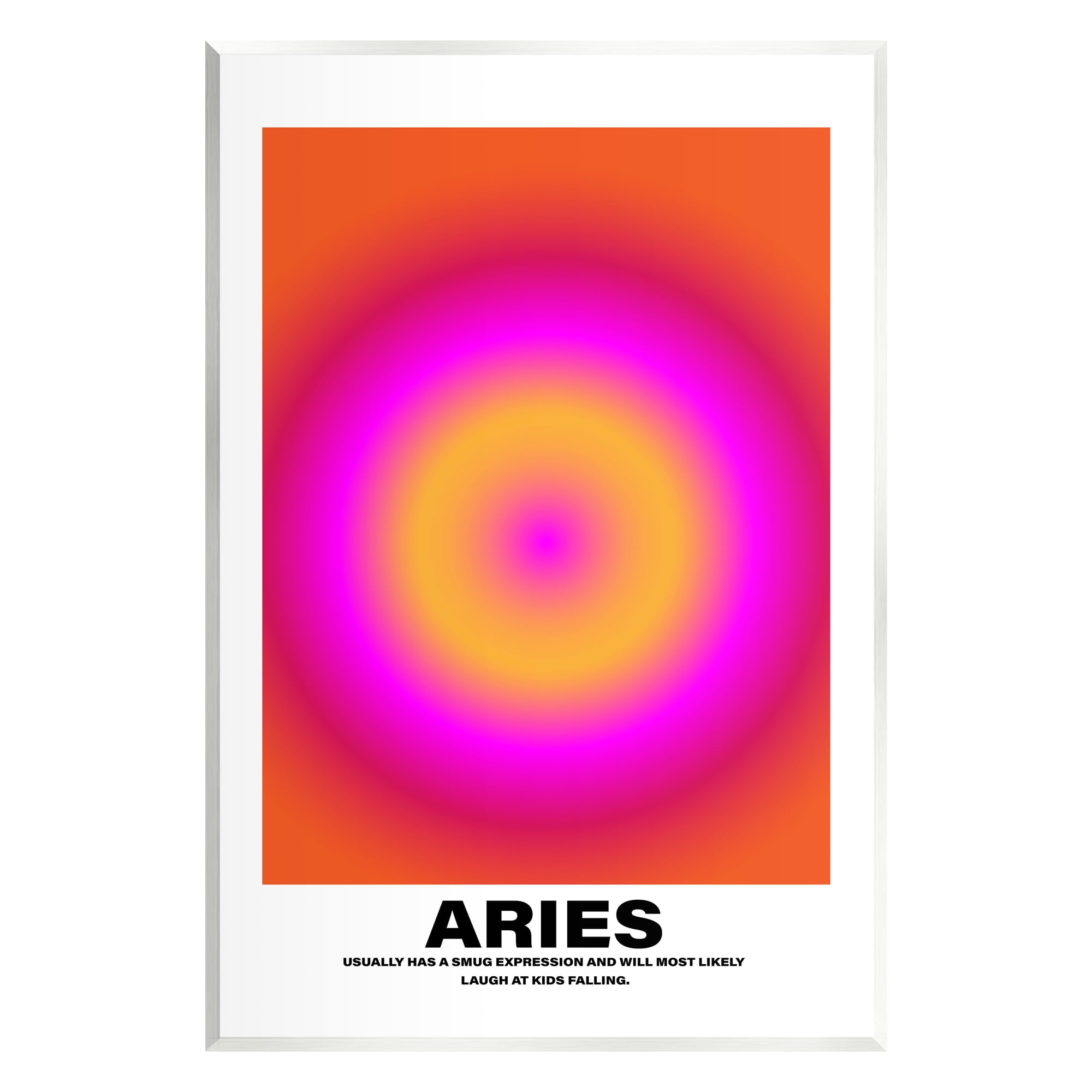 Stupell Industries Funny Aries Astrology Abstract Painting Unframed Art Print Wall Art, 13 x 19