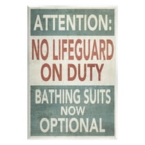 Stupell Industries Funny Bathing Suits Optional Typography Painting Unframed Art Print Wall Art, 10 x 15