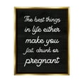 thumbnail image 1 of Stupell Industries Funny Best Things In Life Inspirational Painting Gold Floater Framed Canvas Art Print Wall Art, 17 x 21, 1 of 10