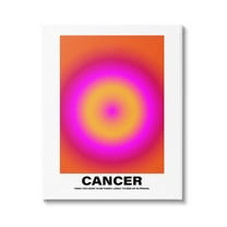 Stupell Industries Funny Cancer Astrology Abstract Painting Gallery Wrapped Canvas Art Print Wall Art, 16 x 20