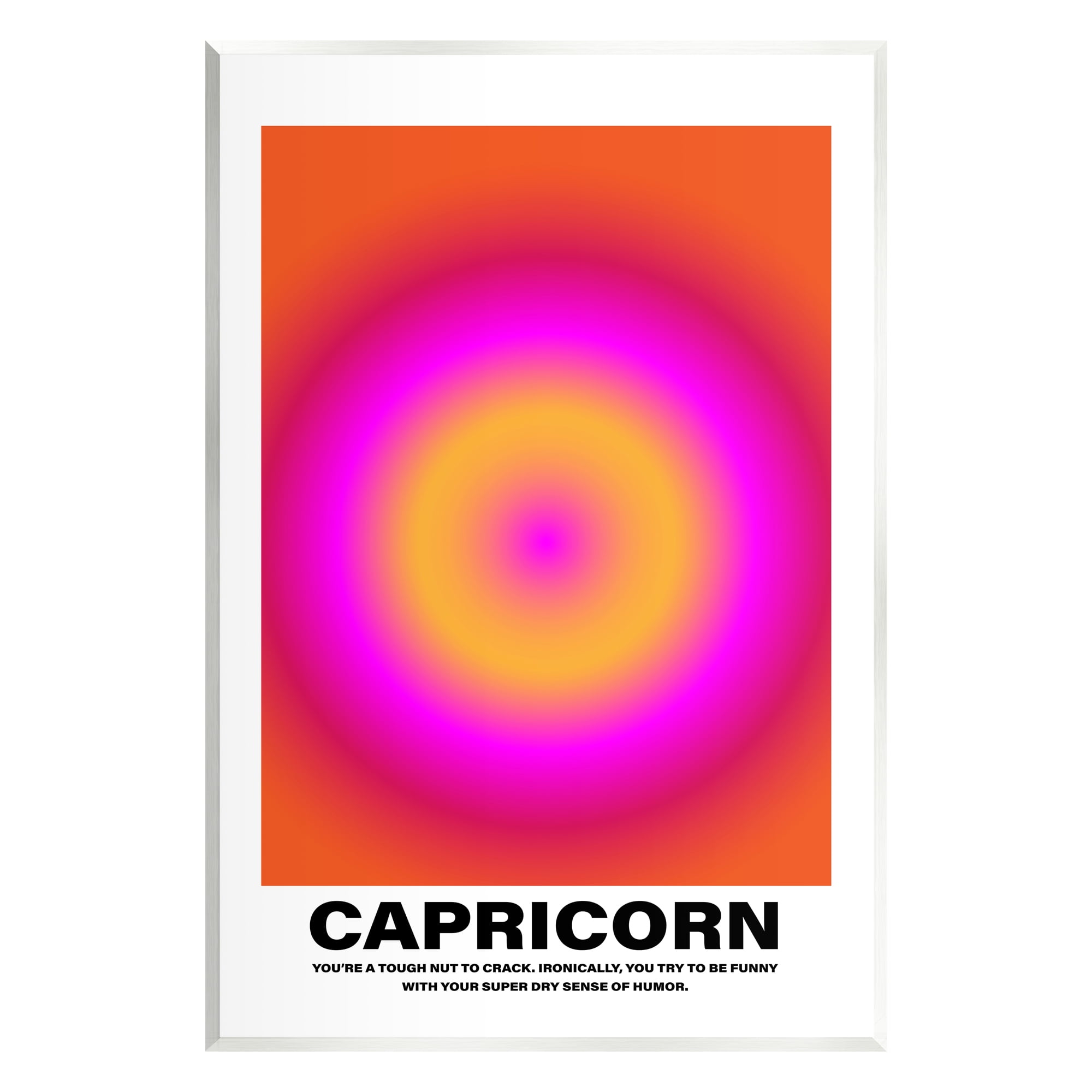 Stupell Industries Funny Capricorn Astrology Abstract Painting Unframed Art Print Wall Art, 13 x 19