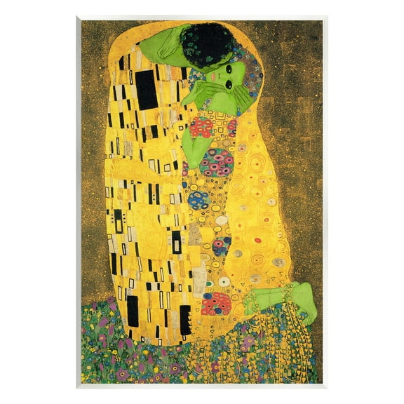 Stupell Industries Funny Classic Klimt Aliens Fairy Tales & Fantasy Painting Unframed Art Print Wall Art