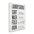 thumbnail image 1 of Stupell Industries Funny Cleaning Schedule Rustic Family Laundry Room Humor Painting Gallery Wrapped Canvas Print Wall Art, 24 x 30, 1 of 6