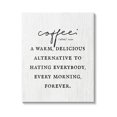 thumbnail image 1 of Stupell Industries Funny Coffee Morning Phrase Graphic Art Gallery Wrapped Canvas Print Wall Art, Design by Lil' Rue, 1 of 7