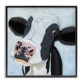 thumbnail image 1 of Stupell Industries Funny Cow Gaze Animals Painting Black Framed Art Print Wall Art, 17 x 17, 1 of 2