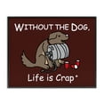 thumbnail image 1 of Stupell Industries Funny Dog & Keg Novelty & Humor Painting Black Framed Art Print Wall Art, 30 x 24, 1 of 2