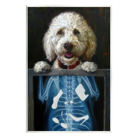 Stupell Industries Funny Dog X-Ray Snacks Animals & Insects Painting Unframed Art Print Wall Art