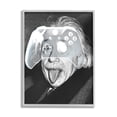 thumbnail image 1 of Stupell Industries Funny Einstein Game Controller Art for Kids Painting Gray Framed Art Print Wall Art, 1 of 5