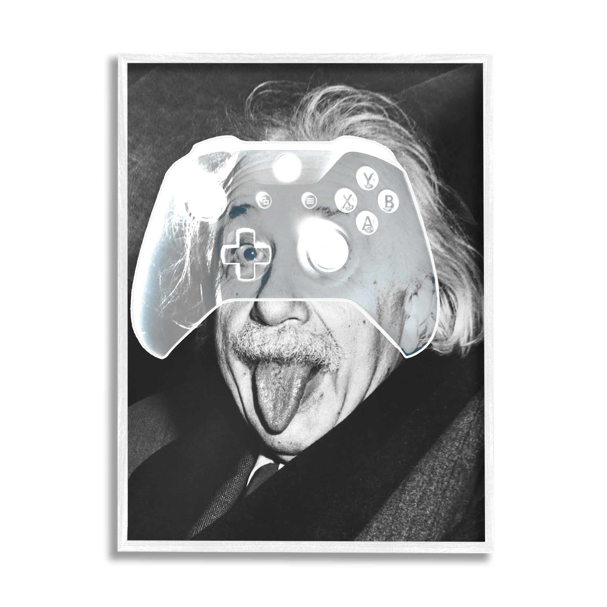Stupell Industries Funny Einstein Game Controller Art for Kids Painting ...