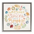 thumbnail image 1 of Stupell Industries French Country Spices Your Pumpkin Gray Floating Frame Canvas Art, 18 x 18, by Dina June, 1 of 8