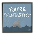 thumbnail image 1 of Stupell Industries Funny Fintastic Saying Text Shark Fin Swimming Ocean , 24 x 24, Design by Stehanie Dicks, 1 of 5