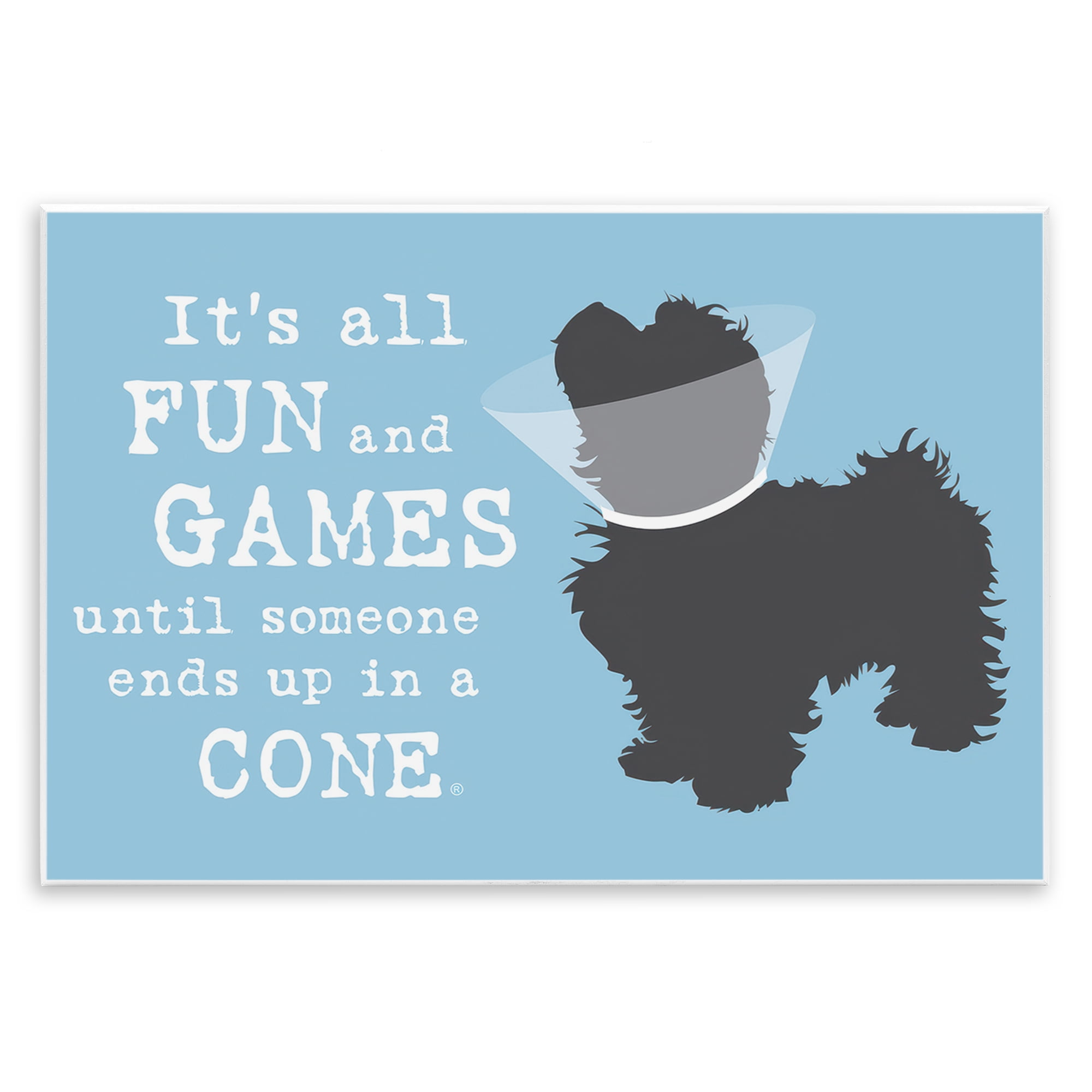 Stupell Industries Funny Fun & Games Dog Animals Painting Unframed Art Print Wall Art, 19 x 13