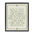 thumbnail image 1 of Stupell Industries Funny Gardener Secrets Novelty & Humor Painting Black Floater Framed Canvas Art Print Wall Art, 25 x 31, 1 of 10