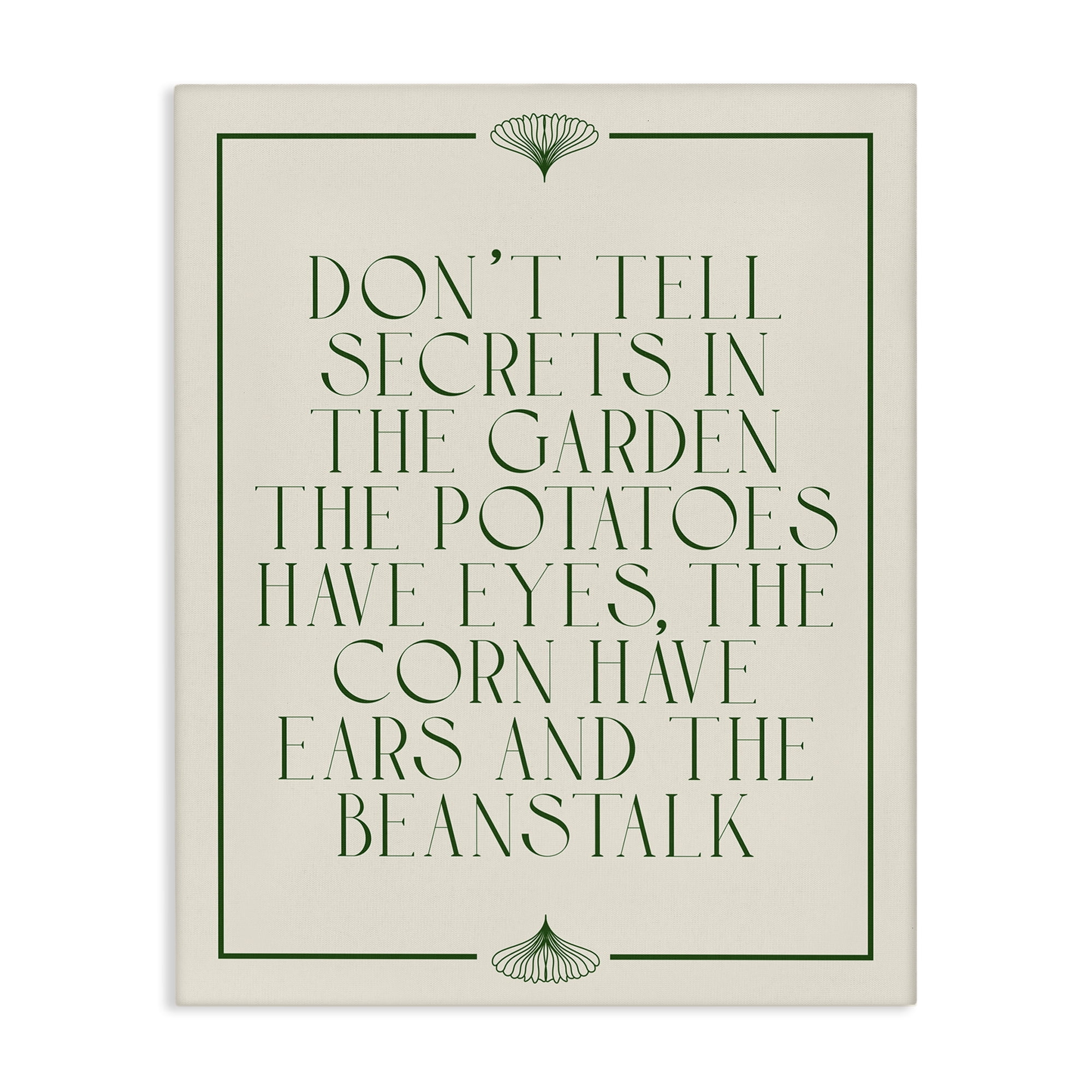 Stupell Industries Funny Gardener Secrets Novelty & Humor Painting Wrapped Canvas Art Print Wall Art, 36 x 48
