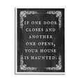 thumbnail image 1 of Stupell Industries Funny Haunted House Phrase Holiday Painting White Framed Art Print Wall Art, 24 x 30, 1 of 8