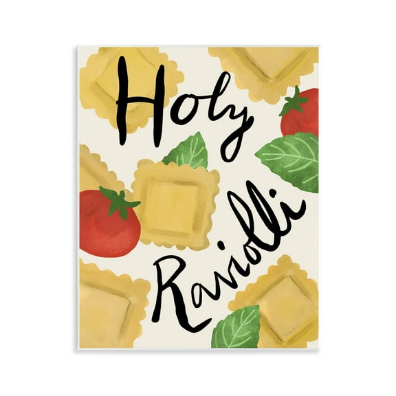 Stupell Industries Funny Holy Ravioli Food & Beverage Painting Unframed Art Print Wall Art, 11 x 14