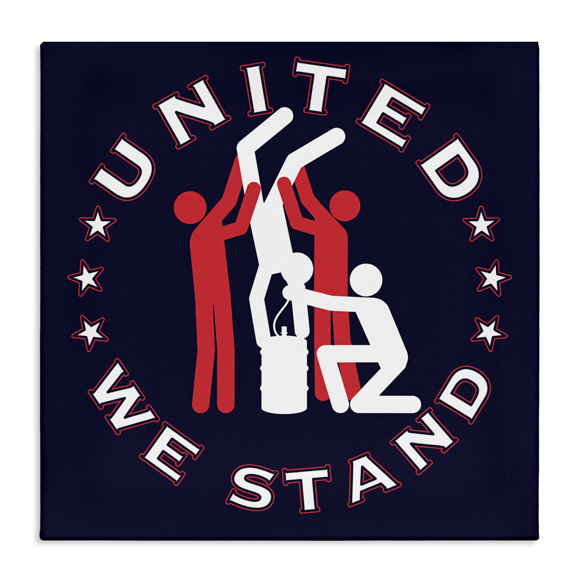 Stupell Industries Funny Keg Stand Novelty & Humor Painting Wrapped Canvas Art Print Wall Art, 30 x 30