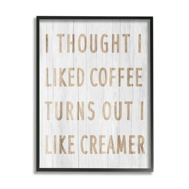 Stupell Industries Funny Kitchen Coffee Phrase Food & Beverage Painting Black Framed Art Print Wall Art, 11 x 14