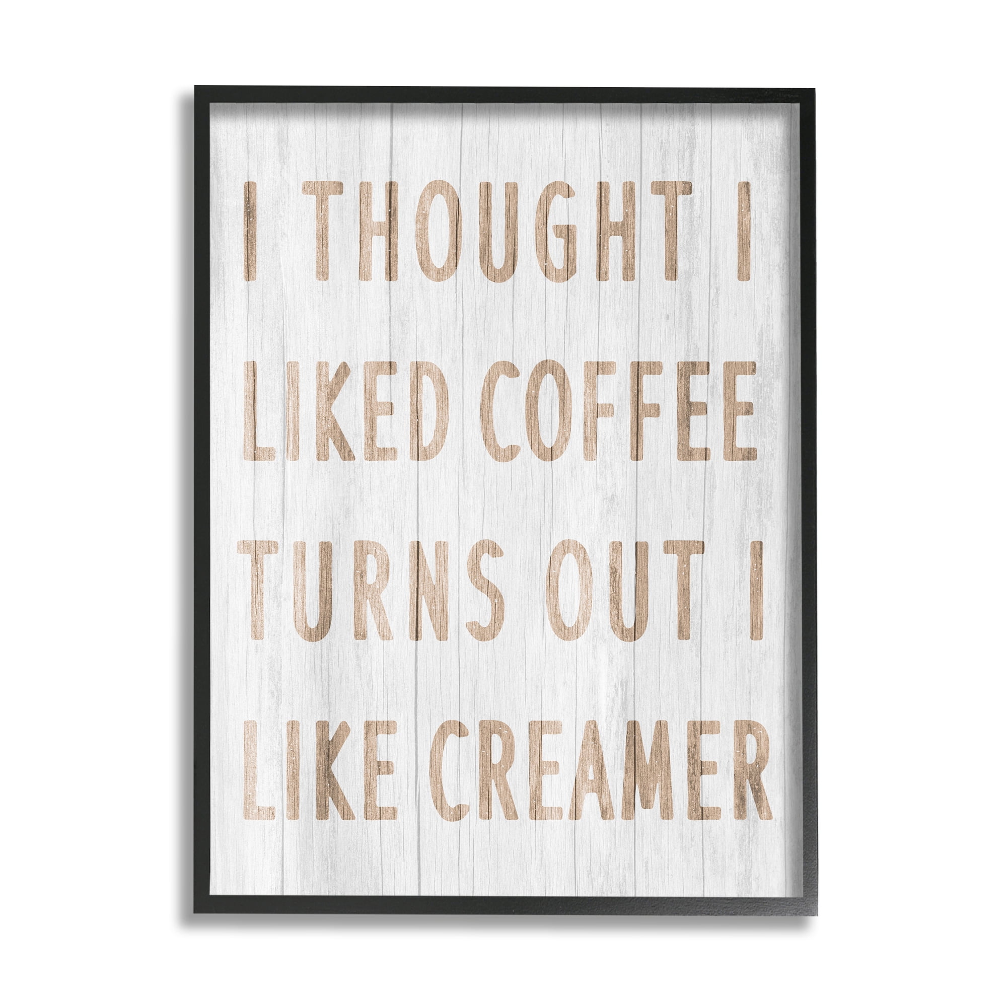 Stupell Industries Funny Kitchen Coffee Phrase Food & Beverage Painting Black Framed Art Print Wall Art, 16 x 20