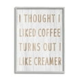 thumbnail image 1 of Stupell Industries Funny Kitchen Coffee Phrase Food & Beverage Painting Gray Framed Art Print Wall Art, 11 x 14, 1 of 8