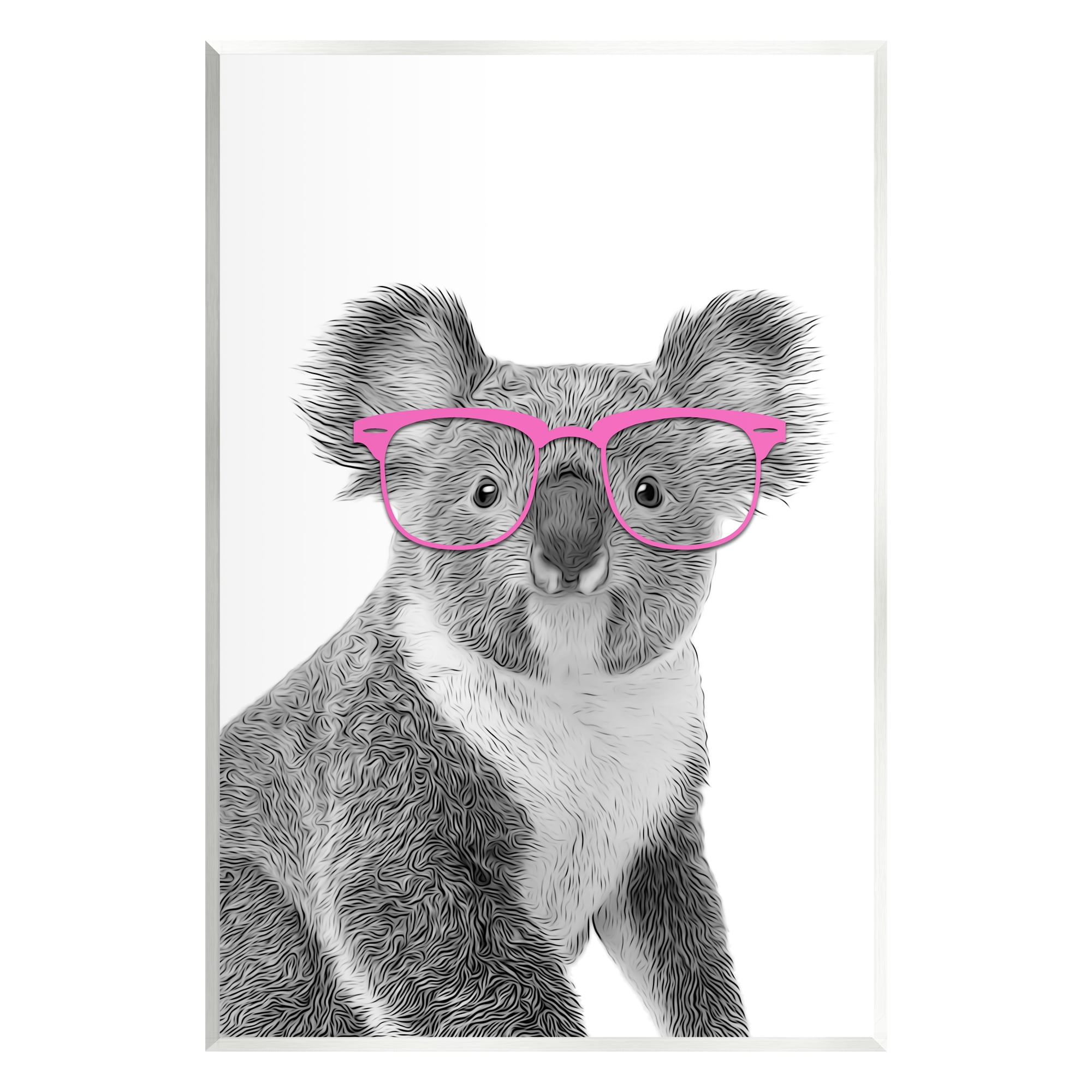 Stupell Industries Funny Koala Wildlife In Glasses Animals & Insects Painting Unframed Art Print Wall Art