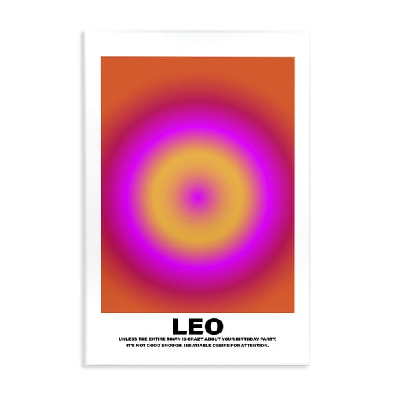 Stupell Industries Contemporary Funny Leo Astrology Wall Plaque Art, 10 x 15, by House of Lulu
