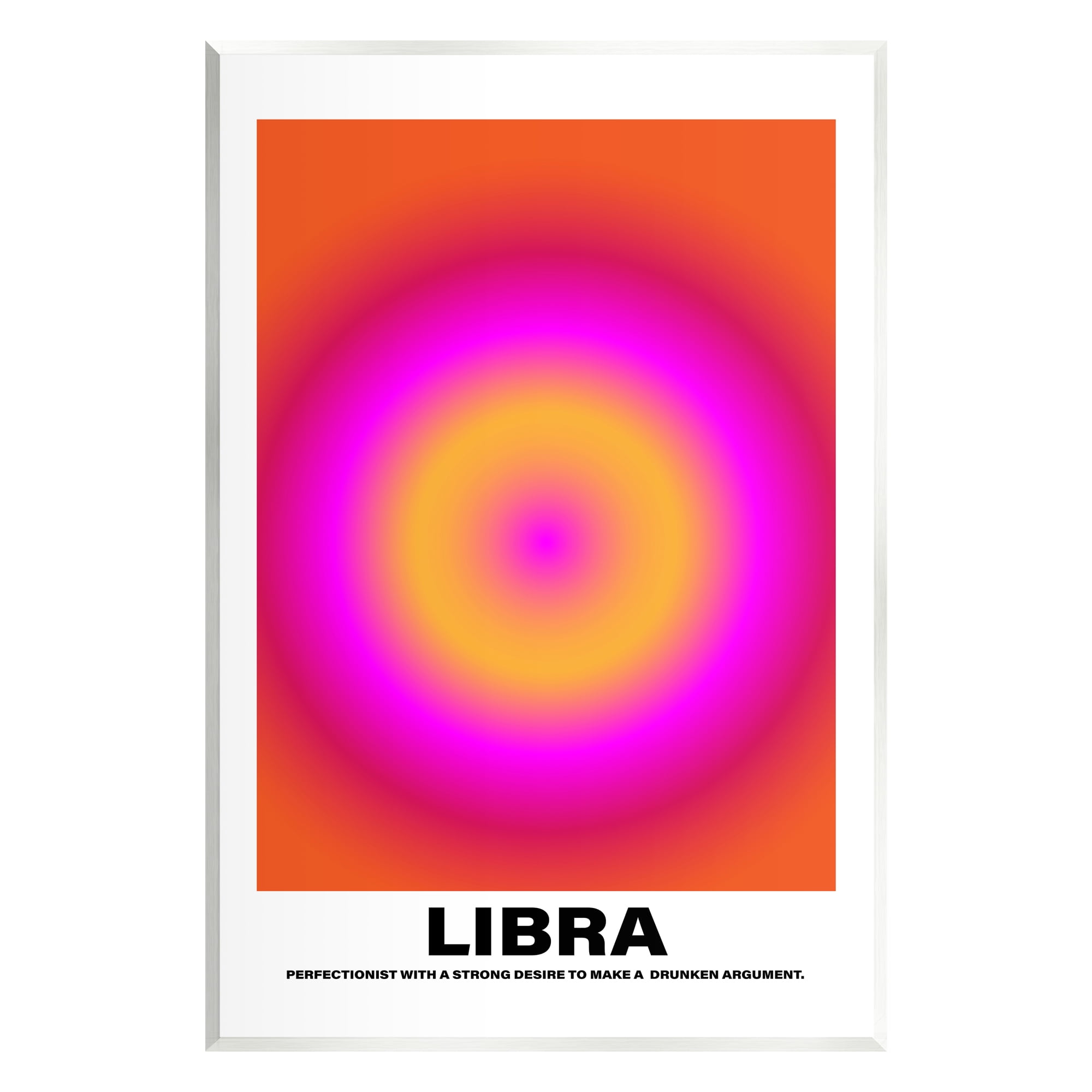 Stupell Industries Funny Libra Astrology Abstract Painting Unframed Art Print Wall Art, 13 x 19